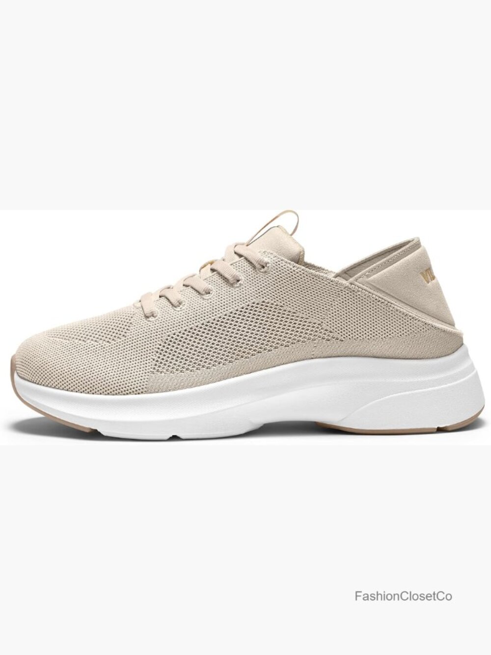 Women's Walking Shoes Fold-Down Heel Sneakers Lightweight Breathable Knit Travel